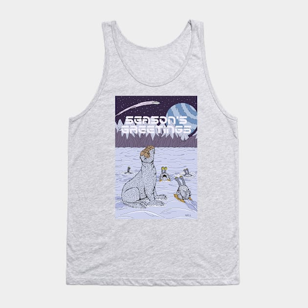 A Midwinter's Night on Ertrixia Season's Greetings Tank Top by AzureLionProductions